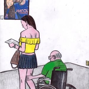 Home decor Art PRINT "Mistress at the gallery "